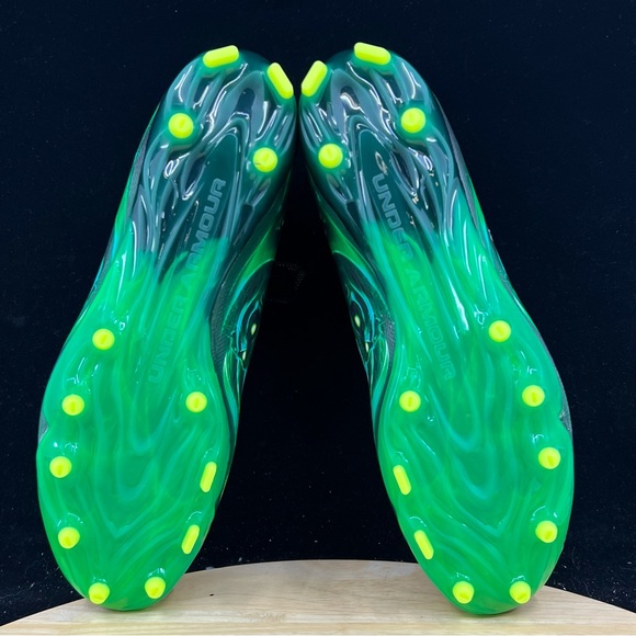 Under Armour Spotlight Lux MC LE Green Slime Football Cleats 3025376 001 Sz 9.5 - Picture 10 of 10